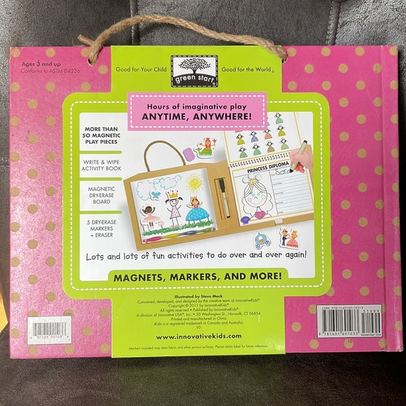 New Green Start Play Draw Create Reusable Drawing & Magnetic Kit - Princesses - Picture 4 of 8